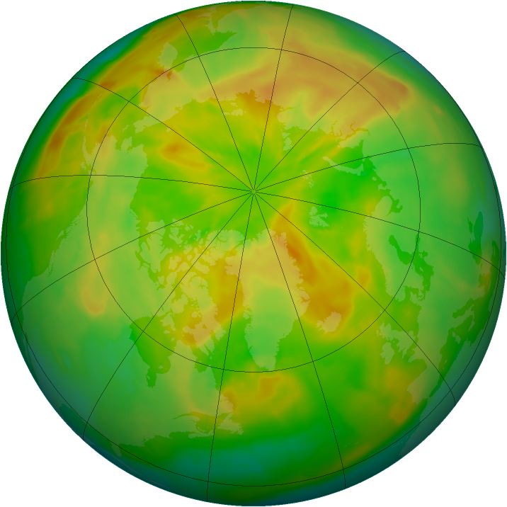 Arctic ozone map for 19 May 2012